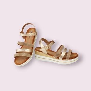 New Wedge Sandals Platform Sandal Comfortable Beach Shoes Elastic Ankle Size 8